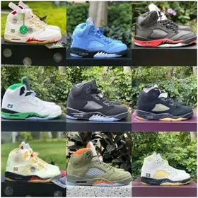 Jordan Air Jordan 5 non-slip wear-resistant high-top retro basketball shoes-2874  
