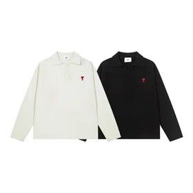 AMIPARIS new embroidered wool collar pullover sweater-5152  