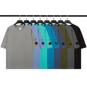 C.P Company casual loose-fitting crew neck double-yarn short-sleeved T-shirt-5291  