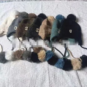 Chanel warm and protective head and ear covering hat-5855  